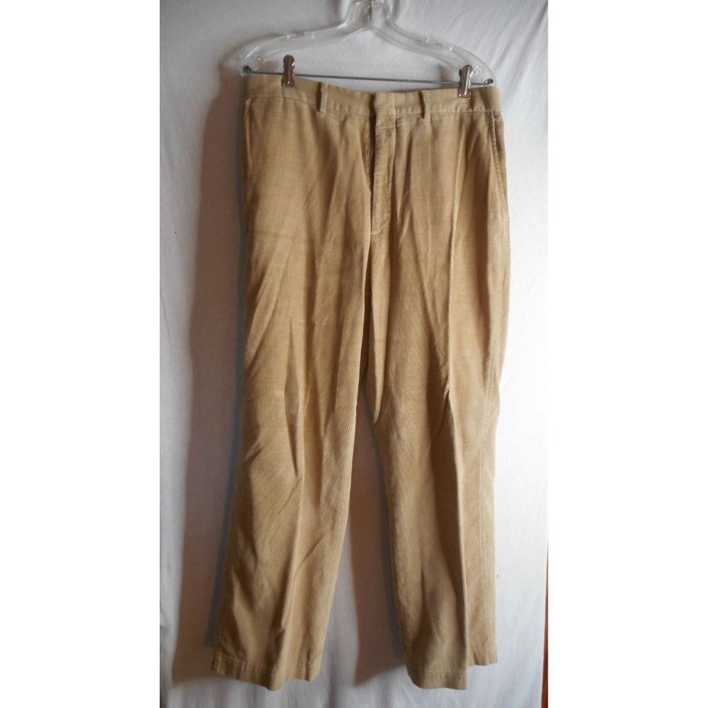 Eddie Bauer Beige corduroy flat front Pants Men's W35